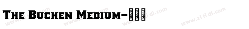 The Buchen Medium字体转换 The Buchen Medium字体转换